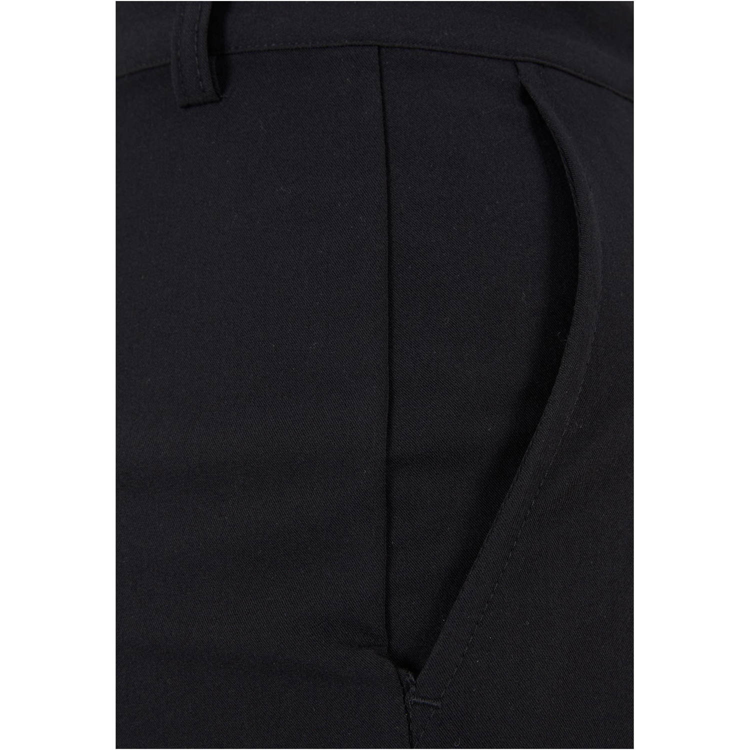 Urban Classics Curvy high waist wide leg broek zwart