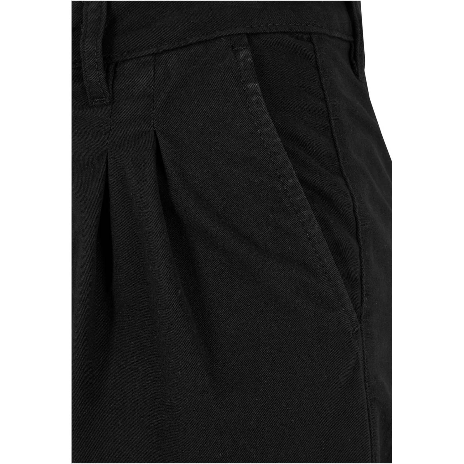 Urban Classics Curvy high waist wide leg broek zwart