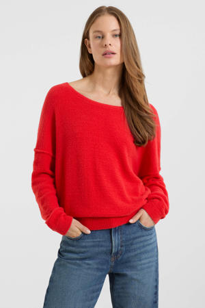 gebreide trui rood