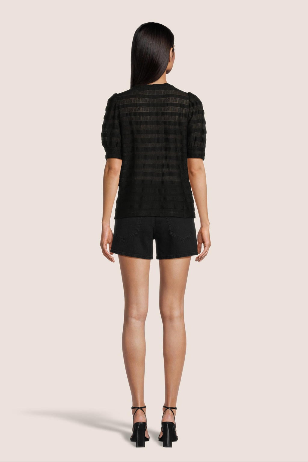 VERO MODA regular jeans VMTESS zwart