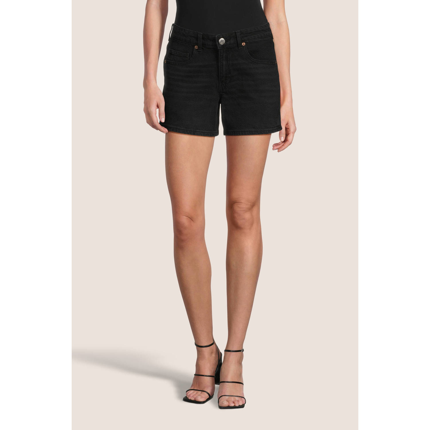 VERO MODA regular jeans VMTESS zwart