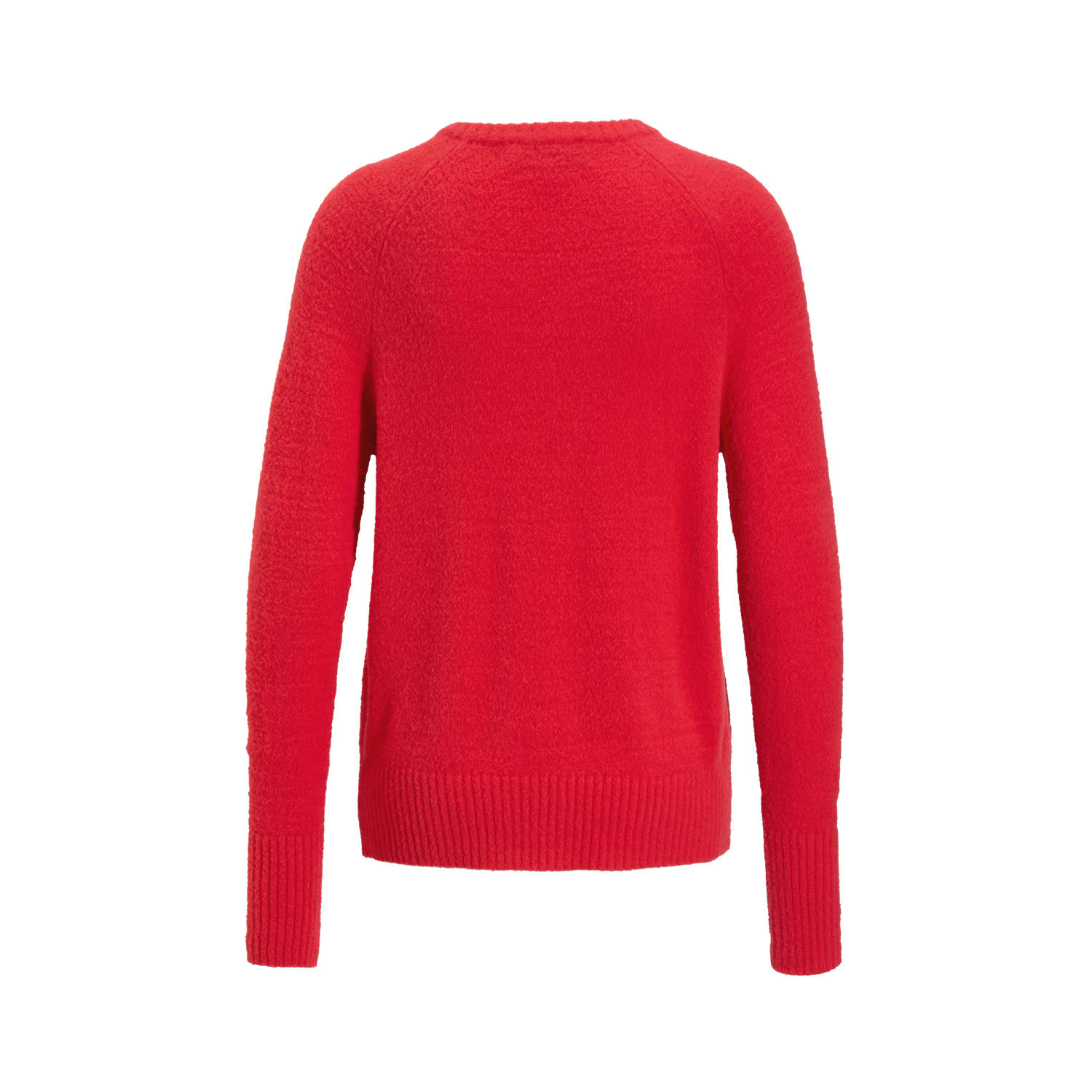 anytime gebreide trui met V-hals rood