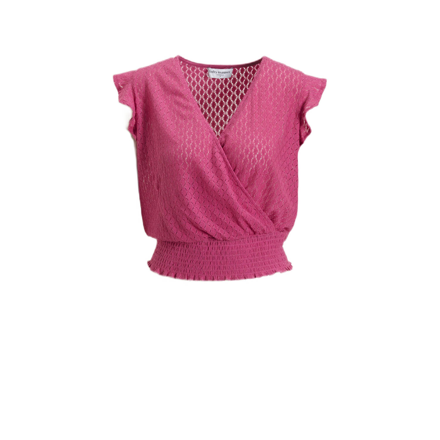 Lofty Manner semi-transparante overslag top Laurenza roze