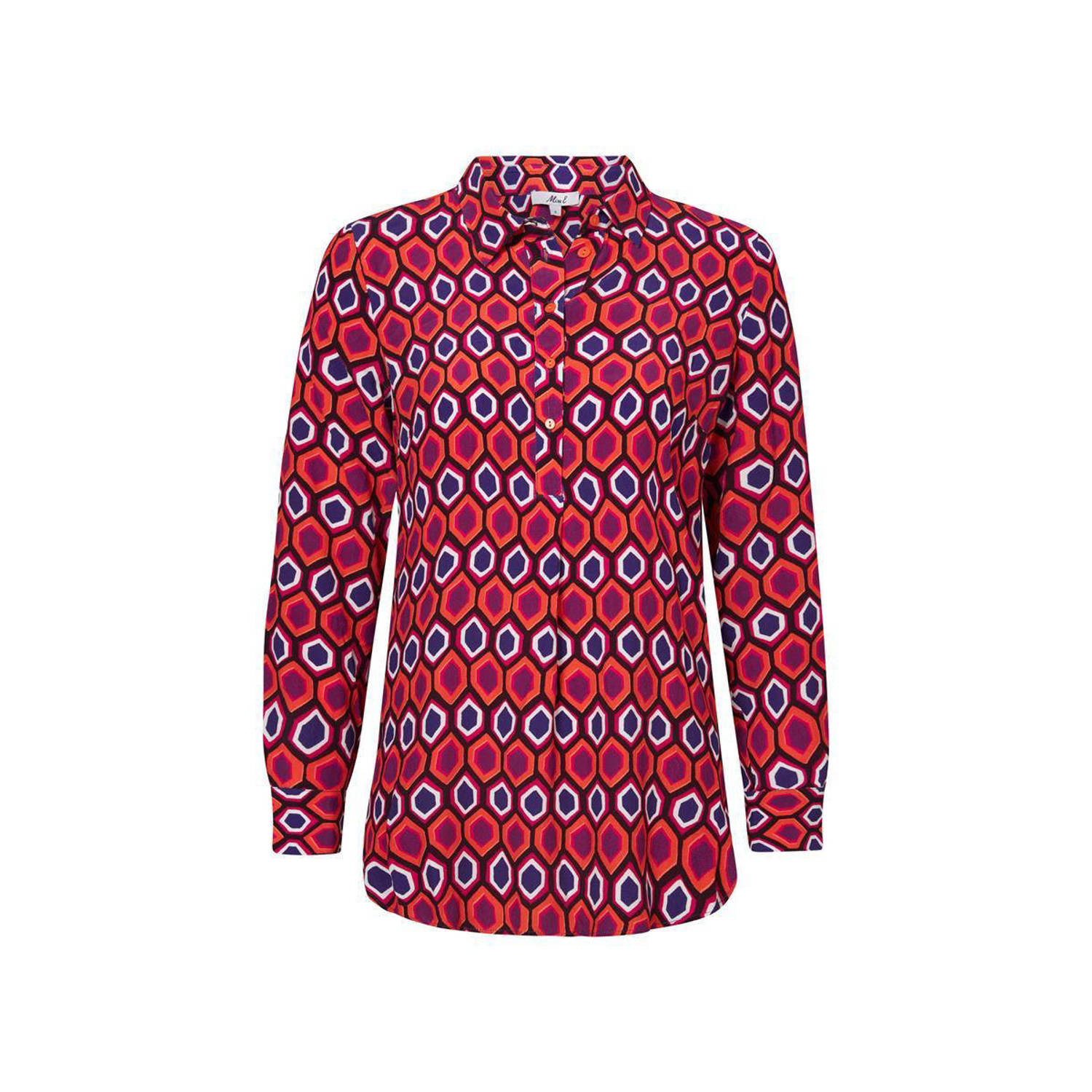 Miss Etam blouse met all over print