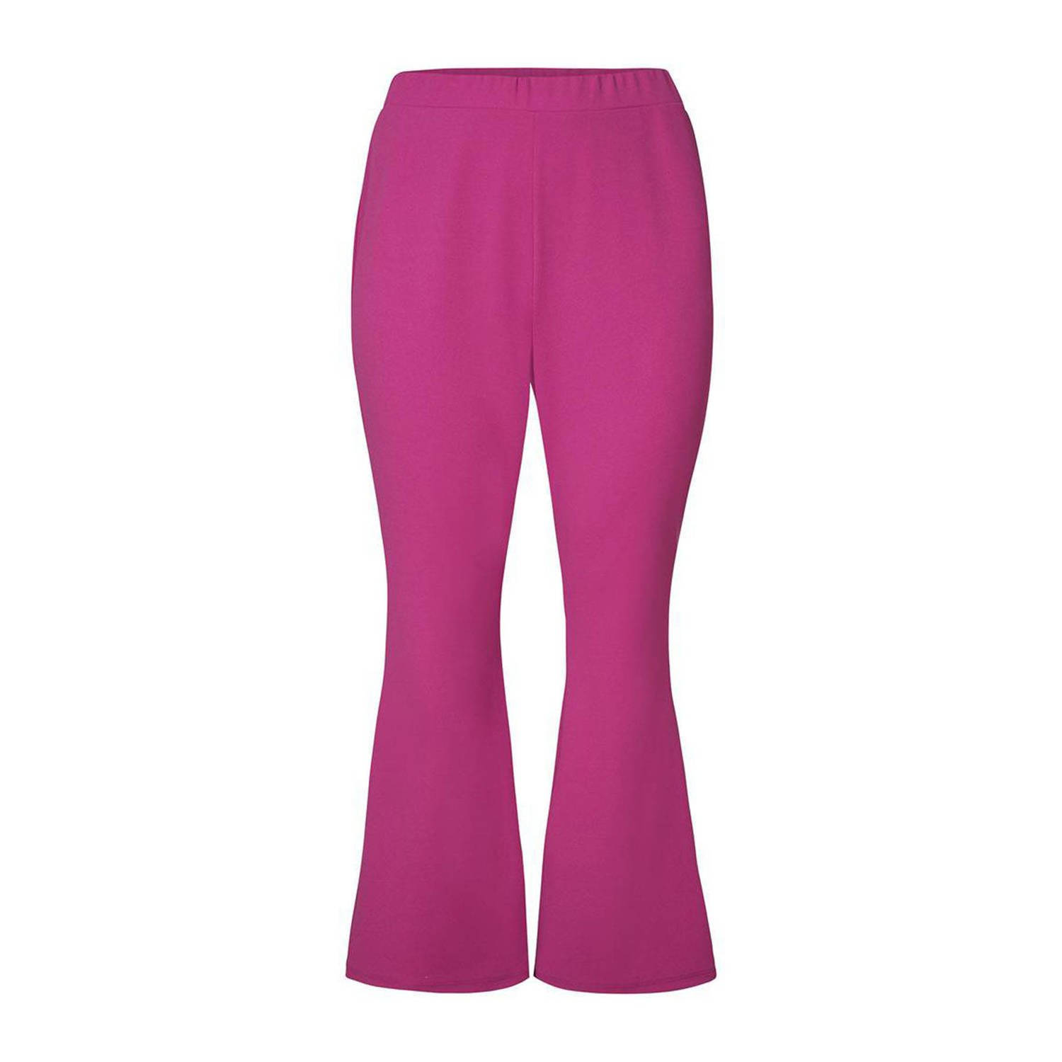 Miss Etam Plus flared broek Mara flared pants paars