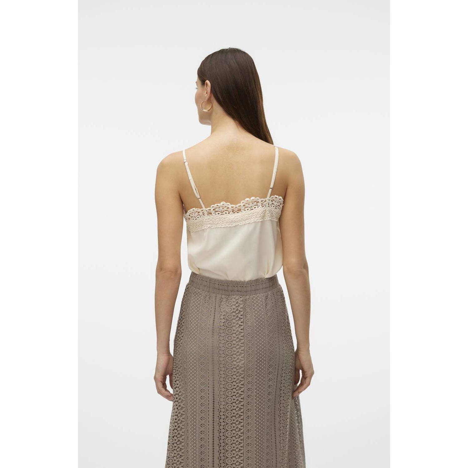 VERO MODA spaghettitop VMKIFINA ecru