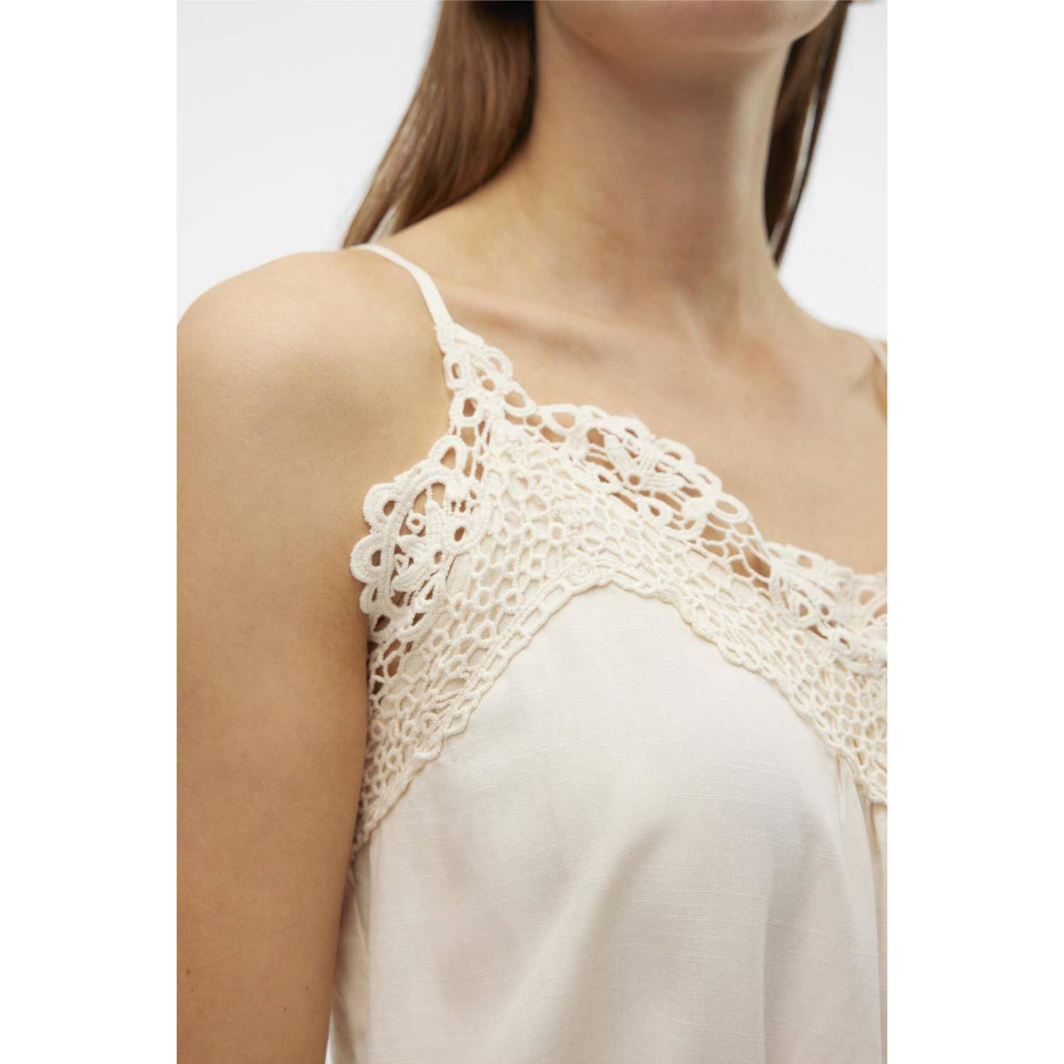VERO MODA spaghettitop VMKIFINA ecru