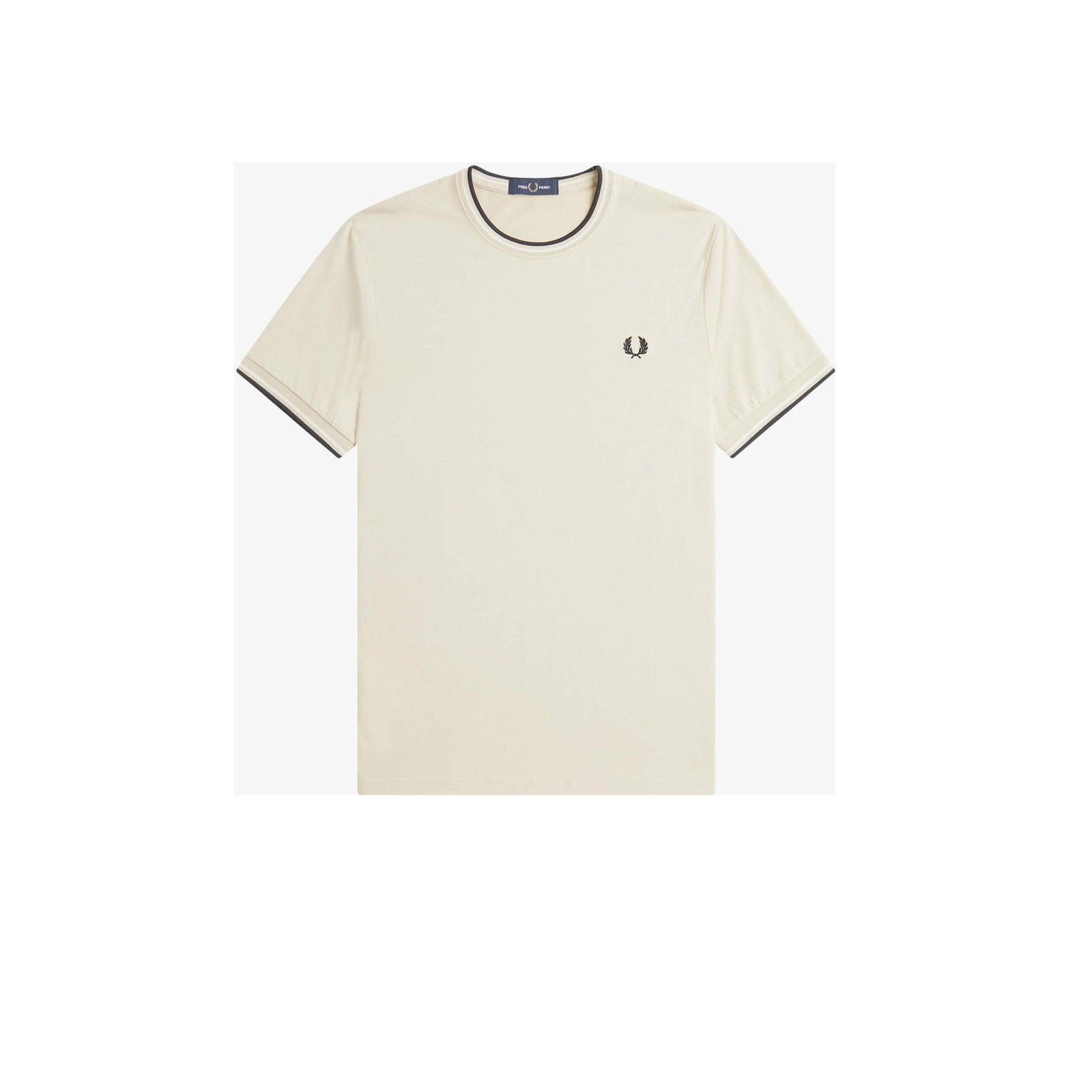 FRED PERRY Heren Polo's & T-shirts Twin Tipped T-shirt Zand