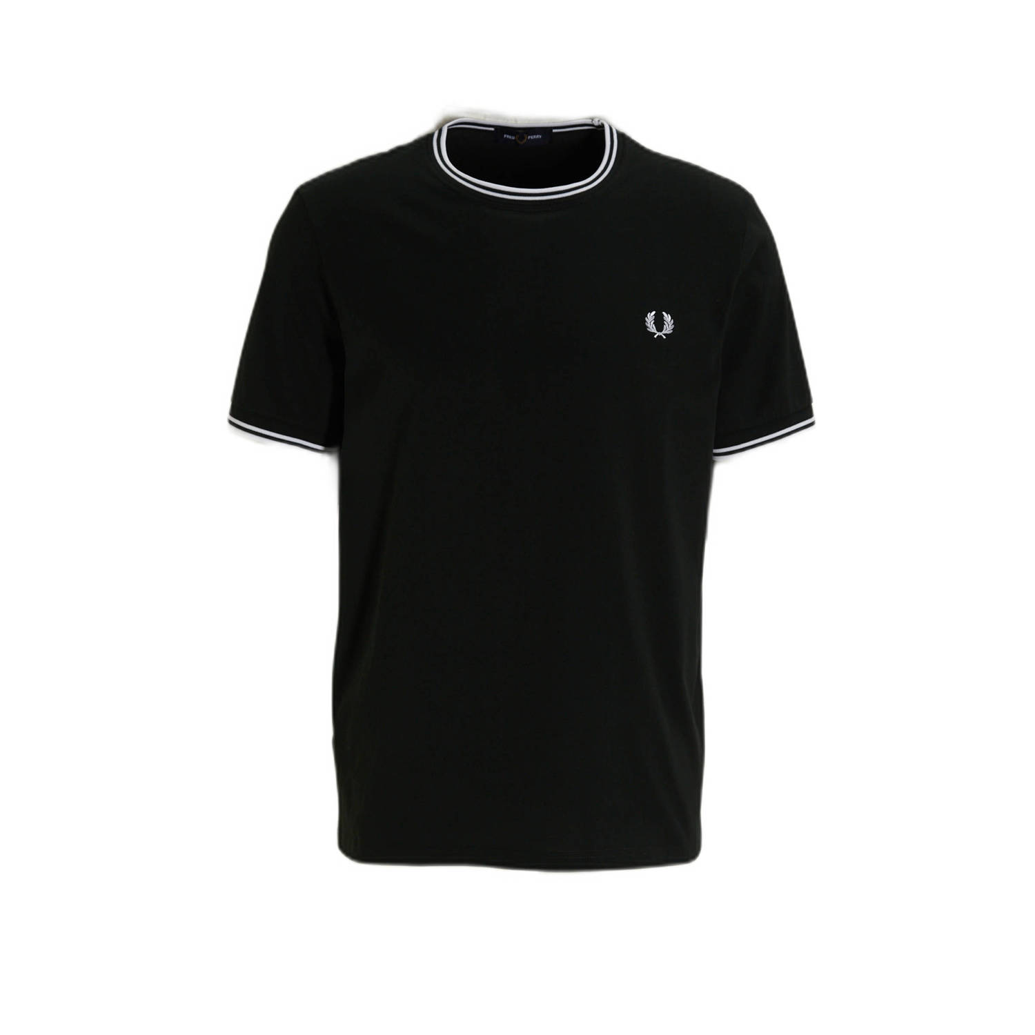 Fred Perry T-shirt TWIN TIPPED met logo nightgreen