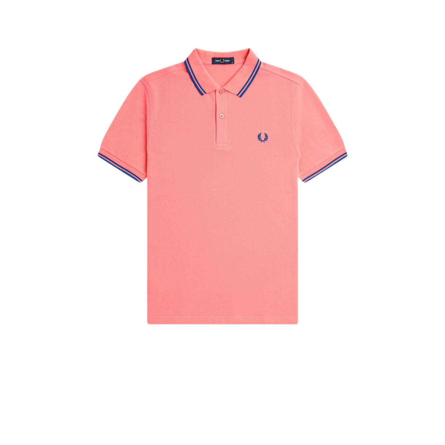 Fred Perry regular fit polo TWIN TIPPED met contrastbies
