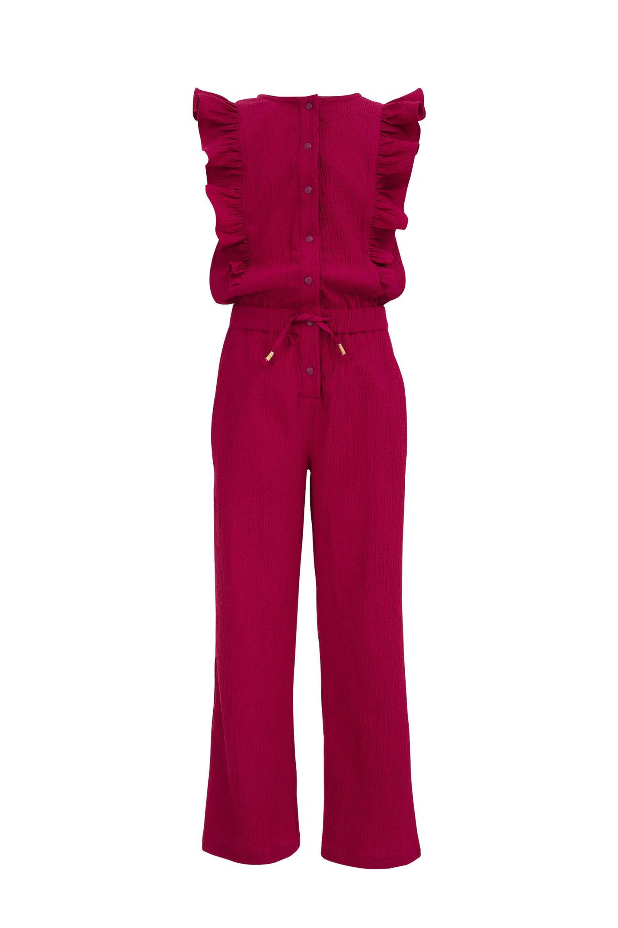 2654 Bordeaux Velour Jumpsuit