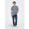 ONLY & SONS gemeleerd regular fit T-shirt ONSBENNE blauw