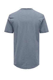 thumbnail: ONLY & SONS gemeleerd regular fit T-shirt ONSBENNE blauw