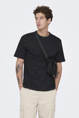 relaxed T-shirt zwart