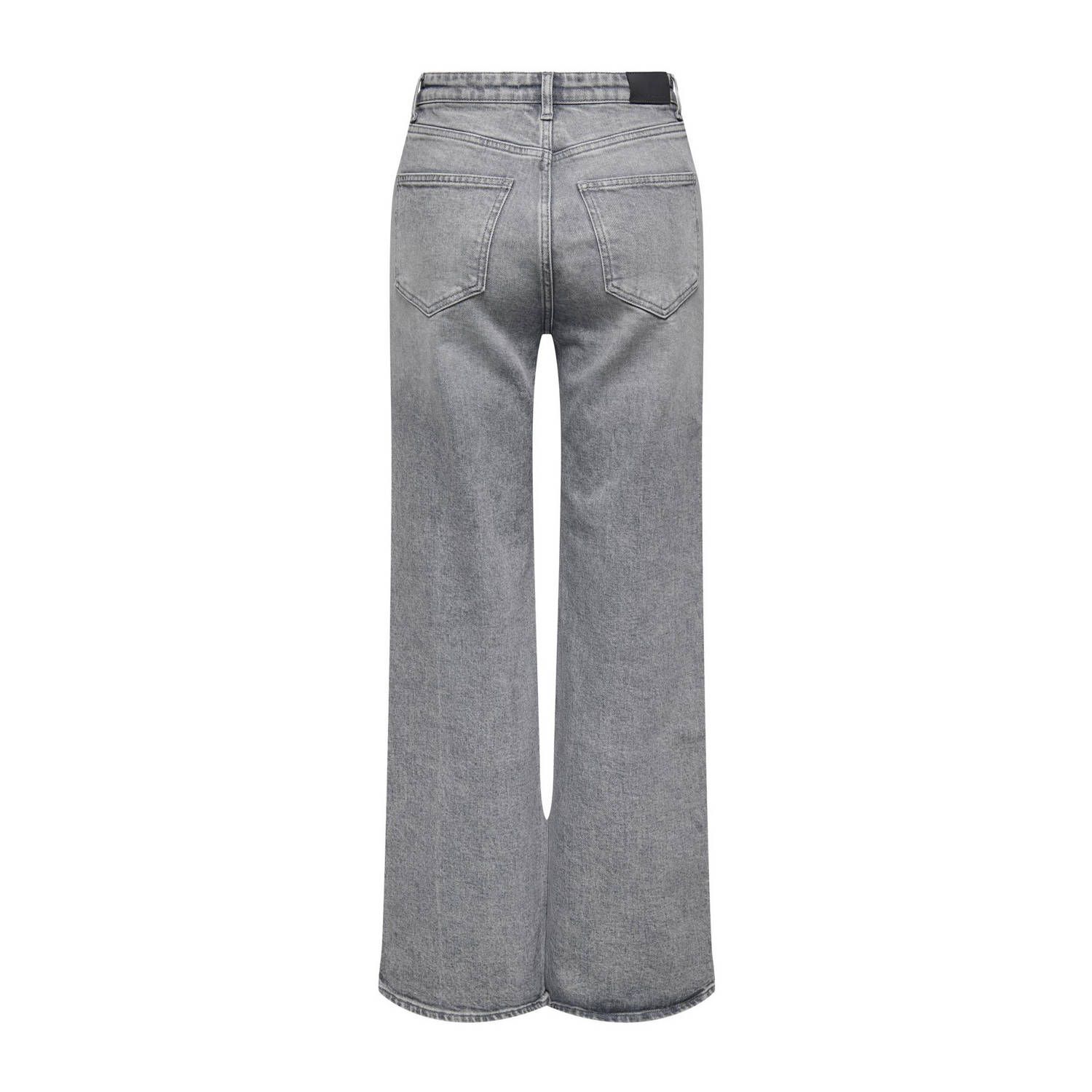 ONLY high waist wide leg jeans ONLJUICY grey denim