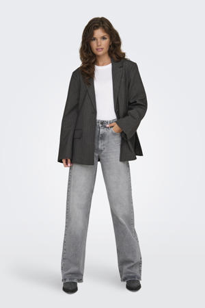 high waist wide leg jeans ONLJUICY grey denim