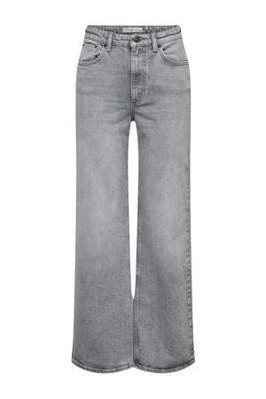 high waist wide leg jeans ONLJUICY grey denim