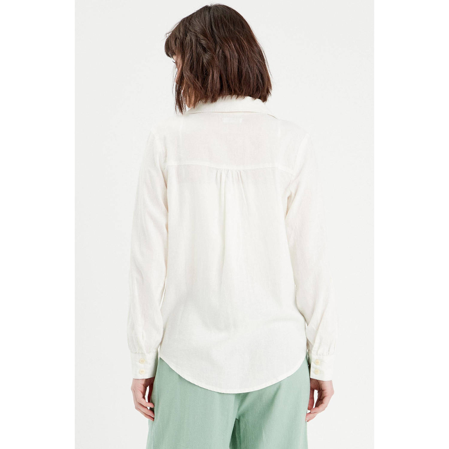 Cache linnen blouse ecru
