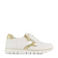 Medicus leren sneakers wit/goud