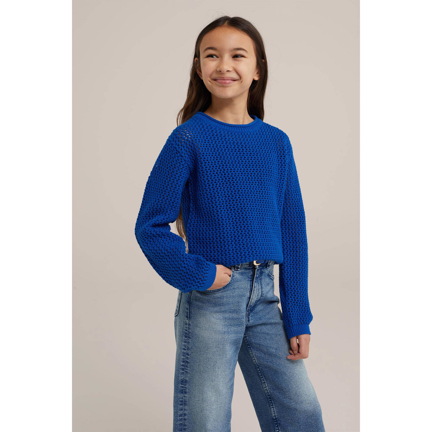 WE Fashion trui blauw