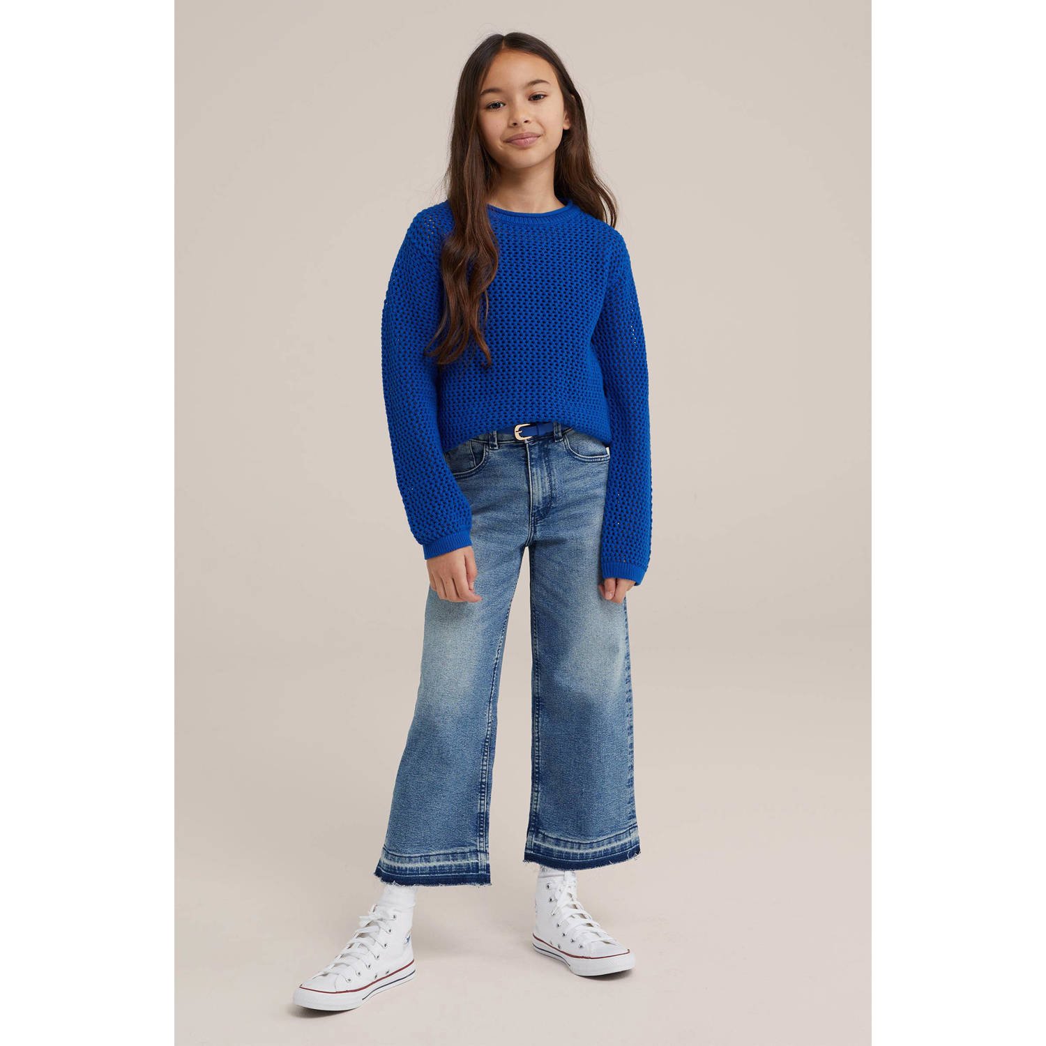 WE Fashion trui blauw