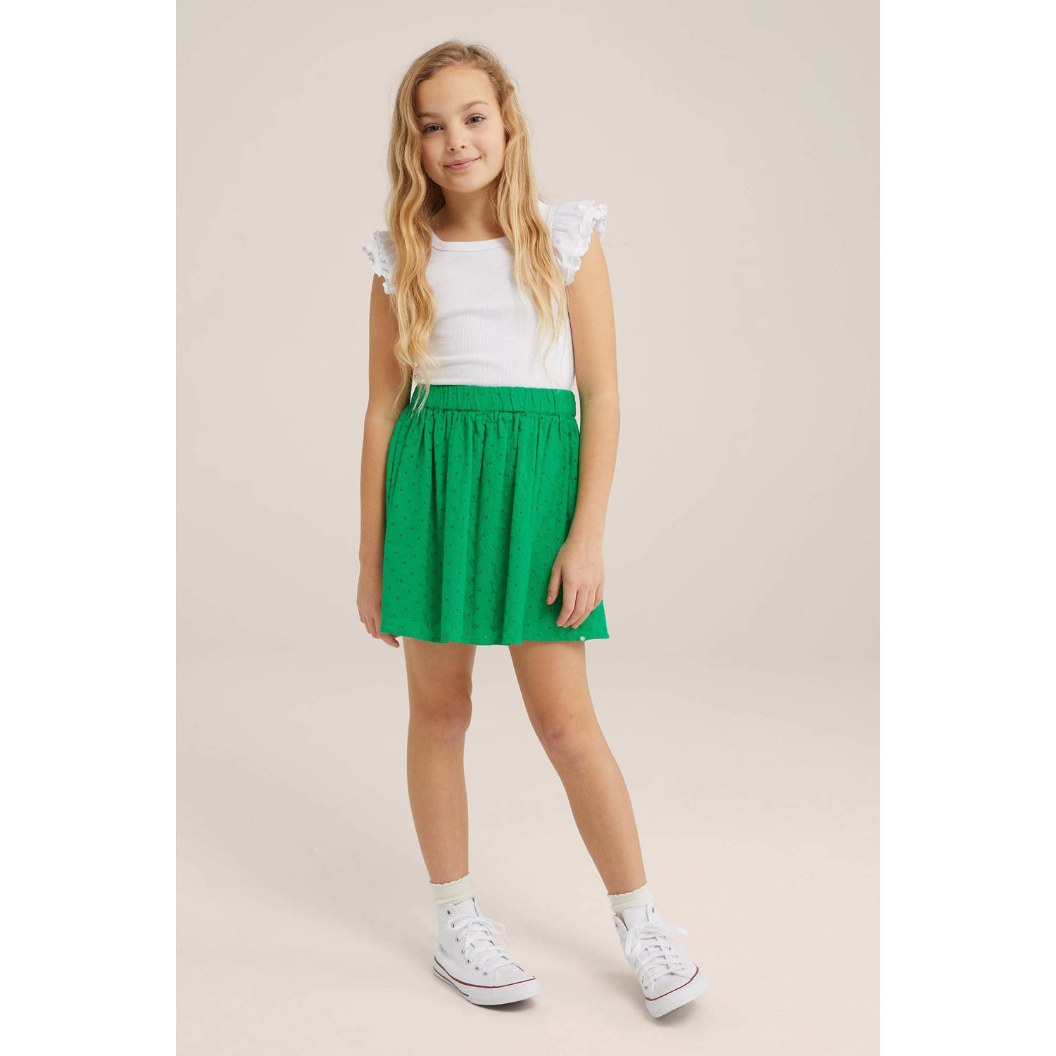 WE Fashion rok kikkergroen