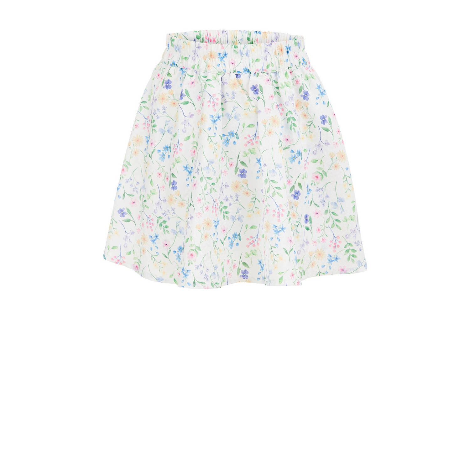 WE Fashion gebloemde skort wit Rok Meisjes Gerecycled polyester Bloemen 158 164