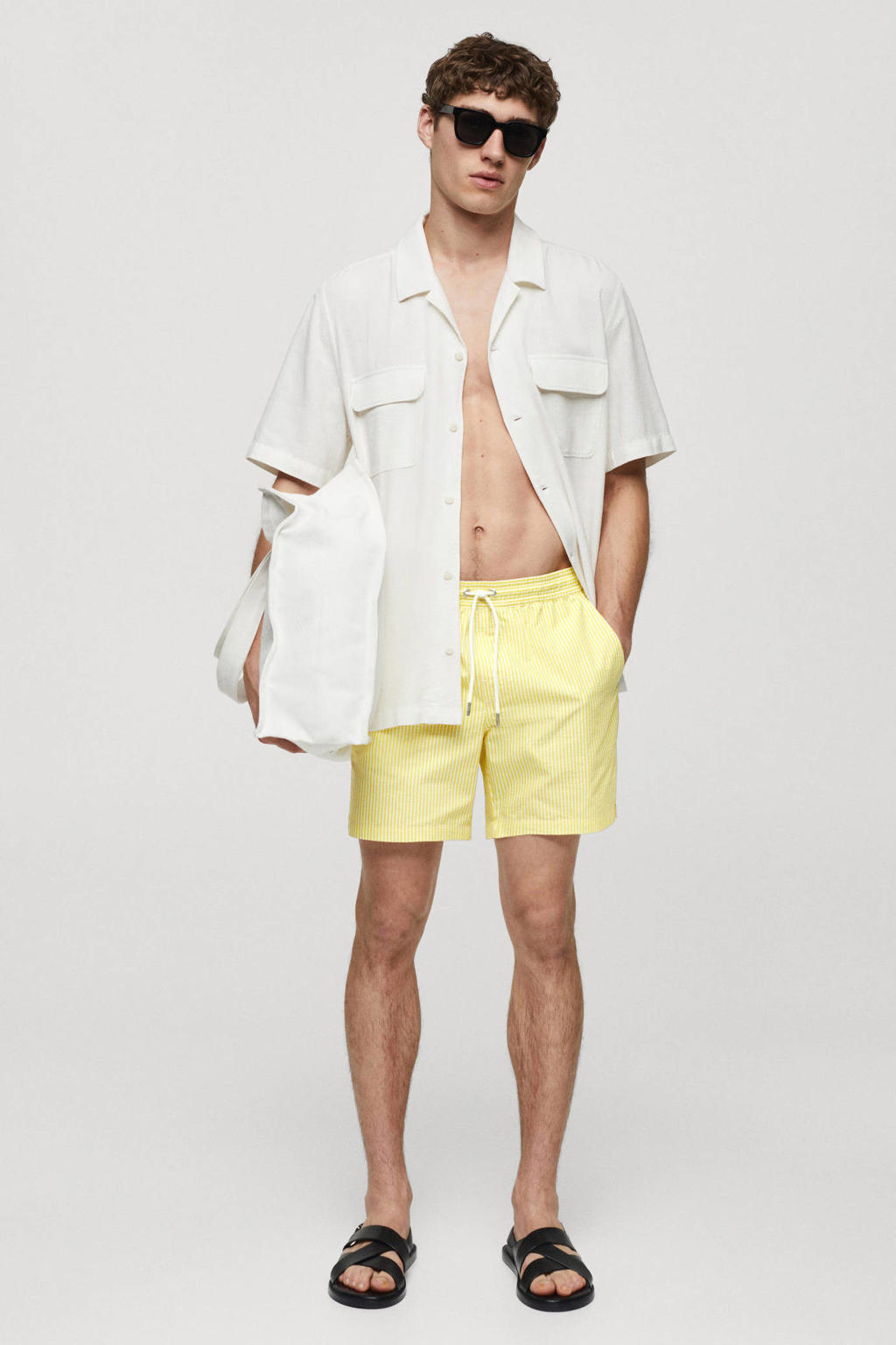 Mango Man zwemshort lichtgeel