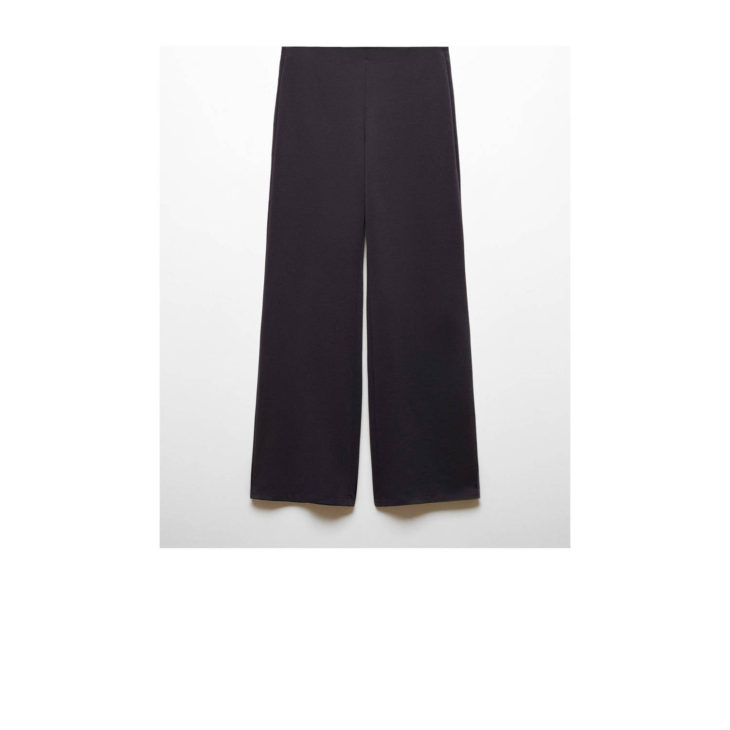 Mango high waist wide leg broek zwart