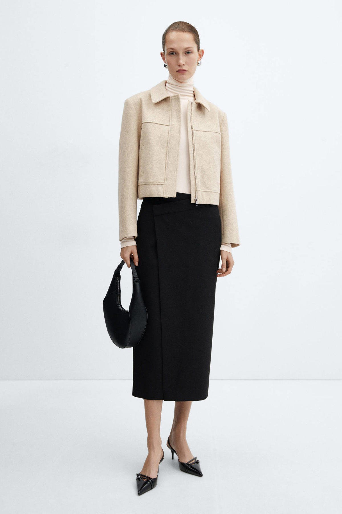 Mango kort jasje beige kopen? Morgen in huis wehkamp