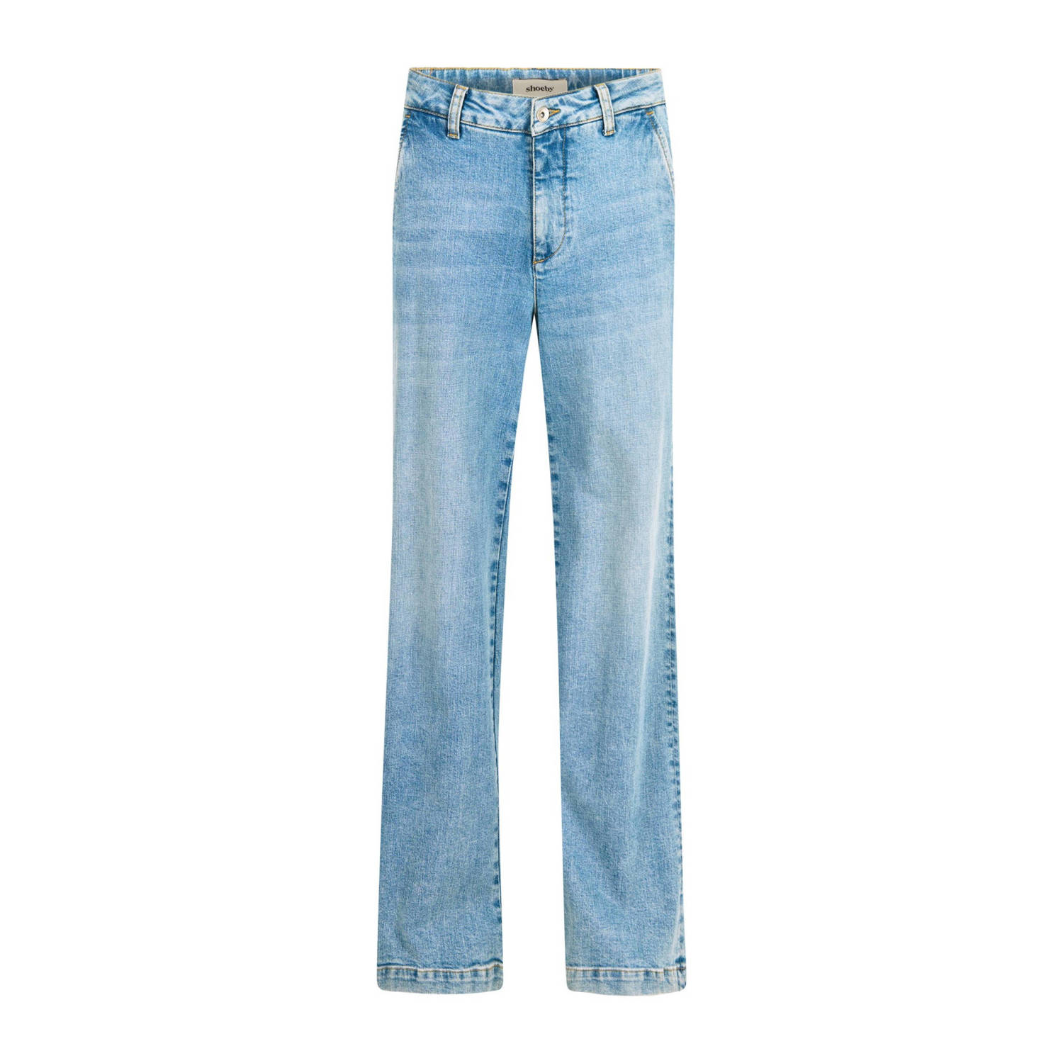 Shoeby high waist wide leg jeans light blue denim