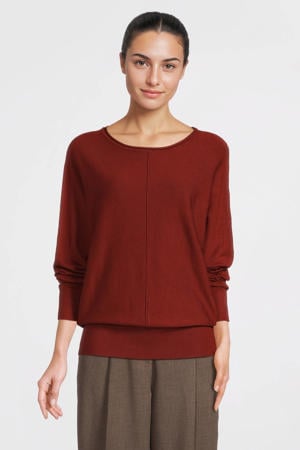 trui met vleermuismouwen rood