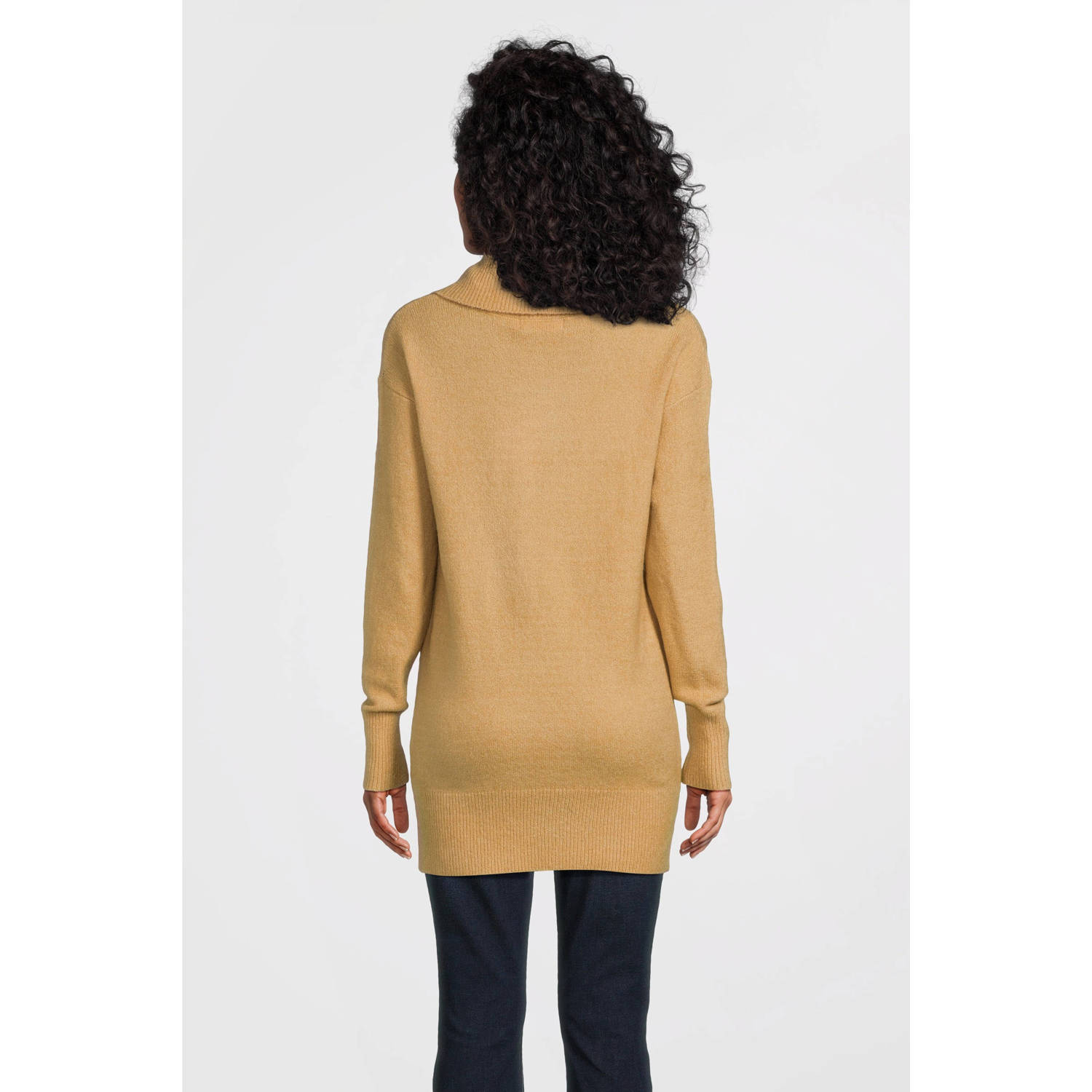 Imagine gebreide trui met rolkraag beige