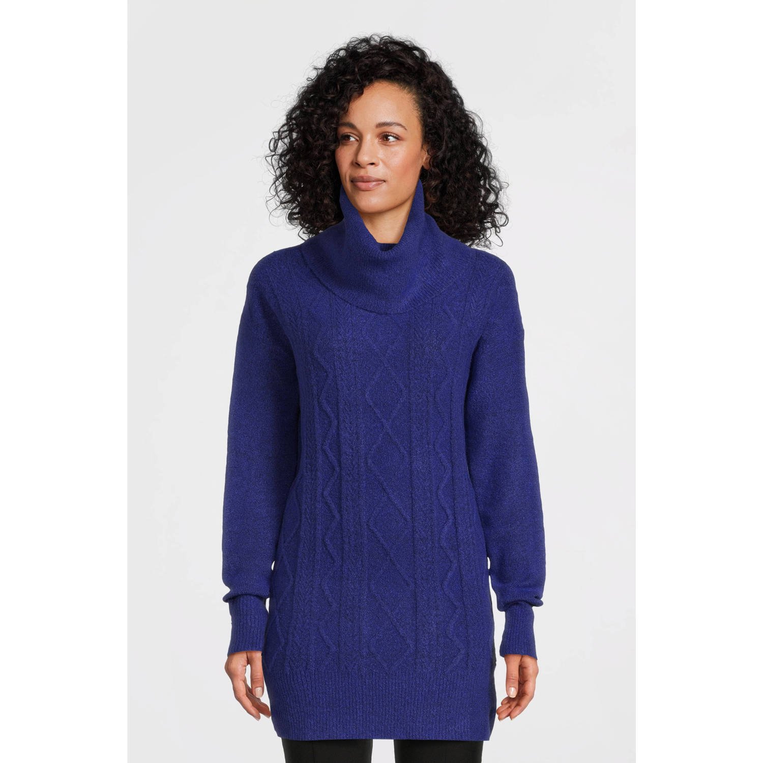 Imagine gebreide trui met rolkraag blauw