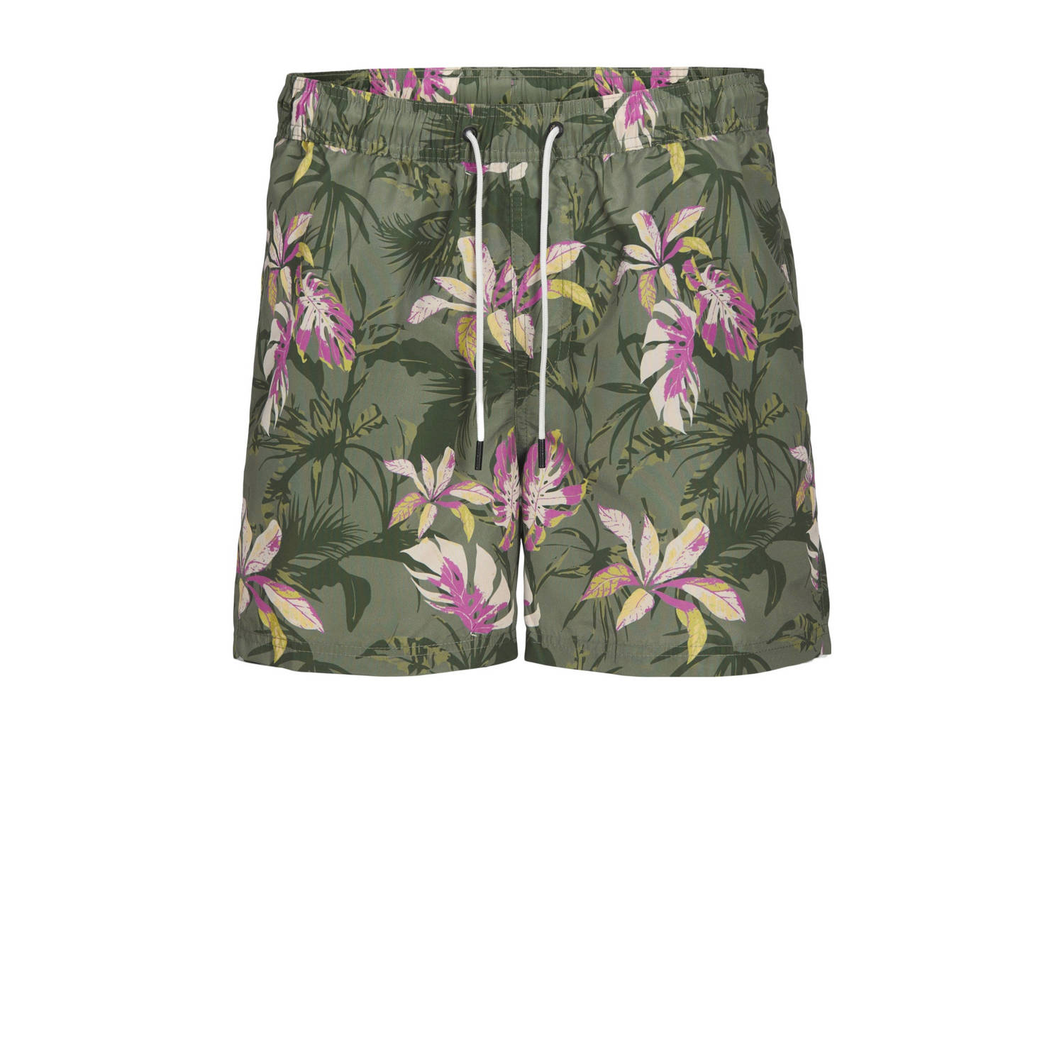 JACK & JONES PLUS SIZE zwemshort JPSTFIJI groen roze wit