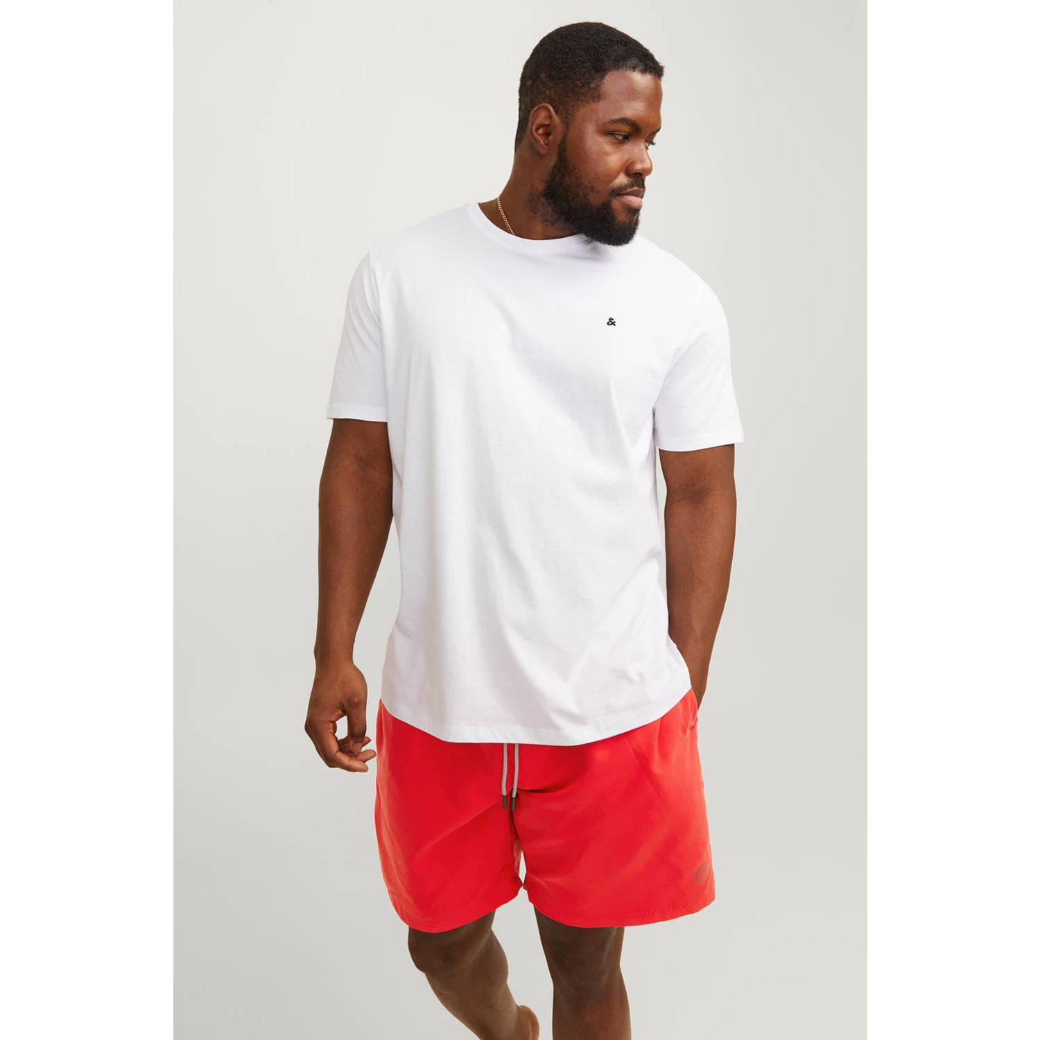 JACK & JONES PLUS SIZE zwemshort JPSTFIJI rood
