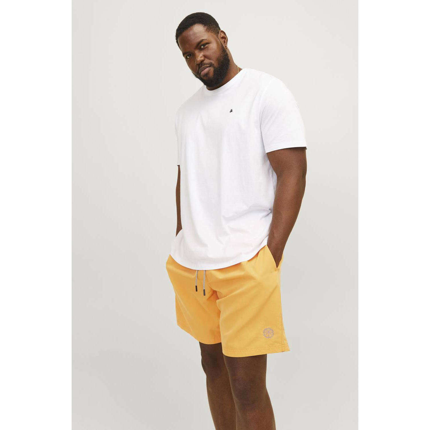 JACK & JONES PLUS SIZE zwemshort JPSTFIJI oranje
