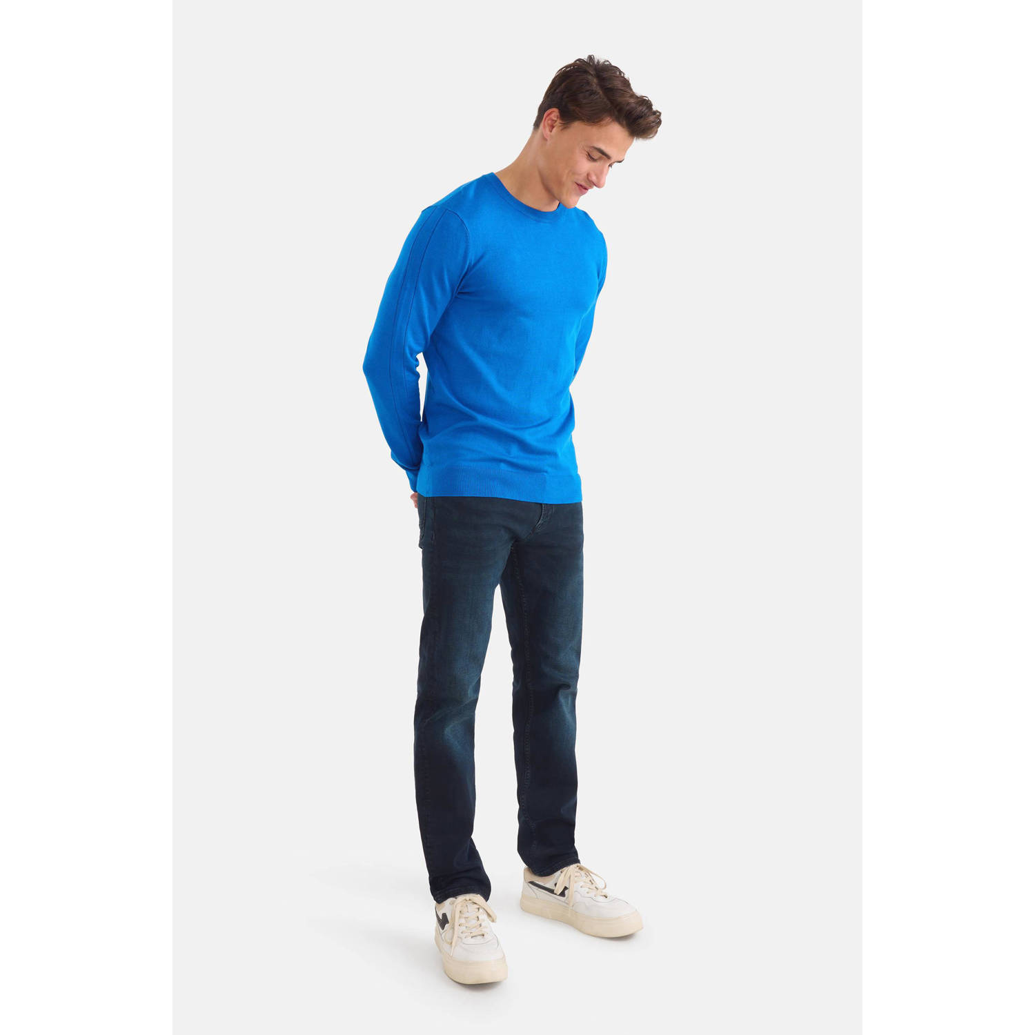 Shoeby straight leg L30 jeans blue black