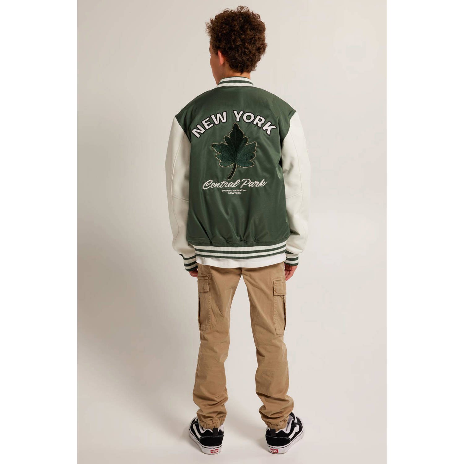 America Today baseball jacket groen