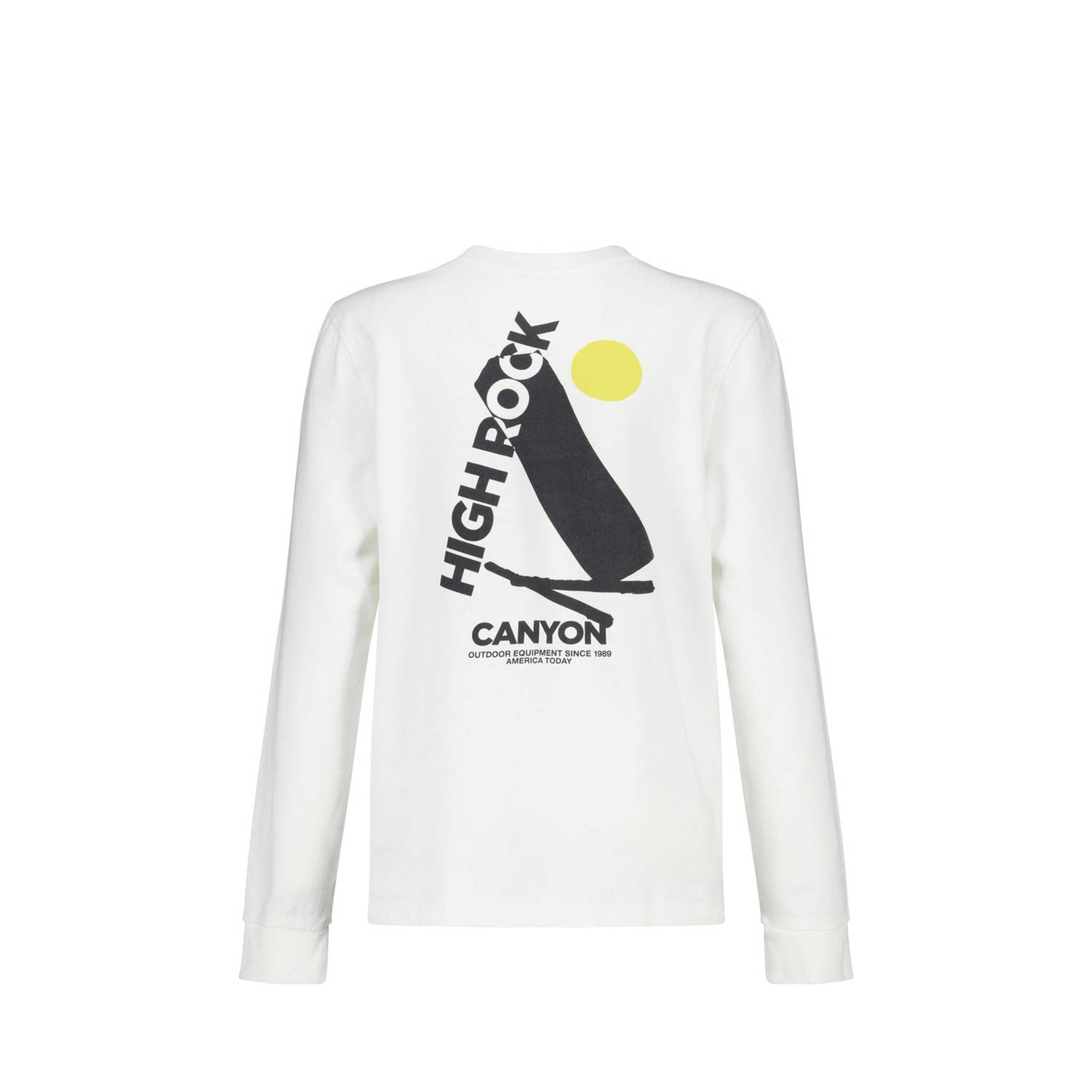 America Today longsleeve met backprint wit