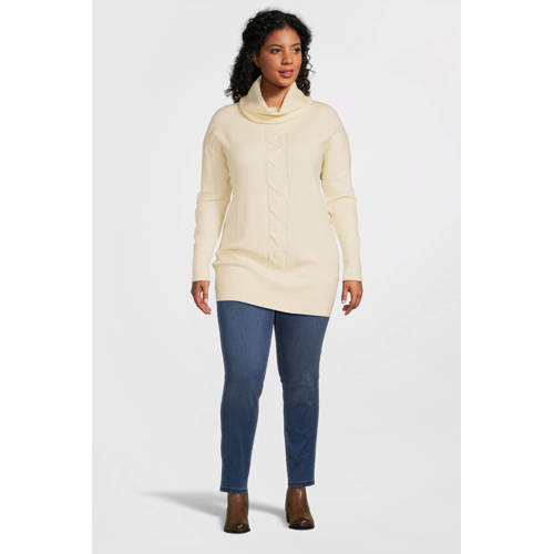 GREAT LOOKS trui met rolkraag beige afbeelding