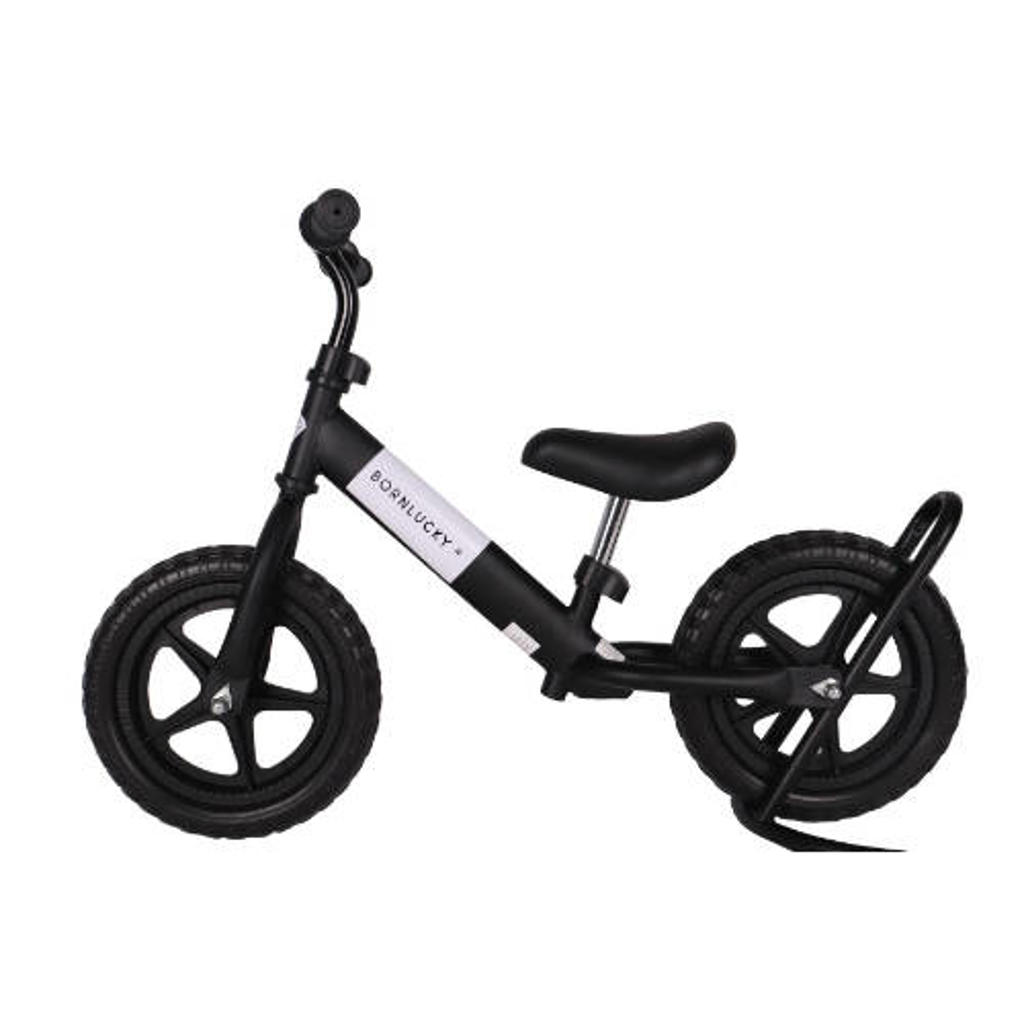 Born Lucky houten loopfiets - zwart