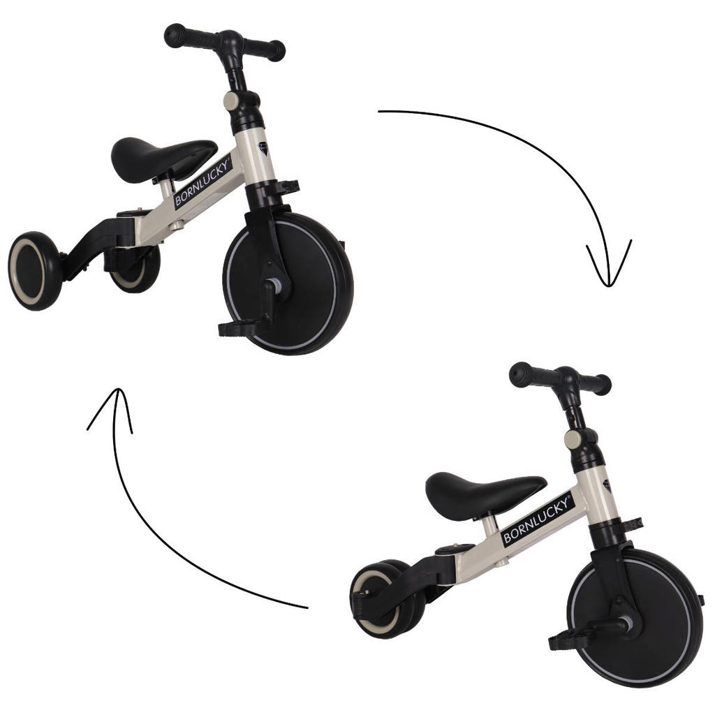 Born Lucky houten loopfiets - groen