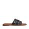 No Stress leren slippers zwart