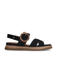 No Stress   leren sandalen zwart