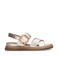 No Stress   leren sandalen goud