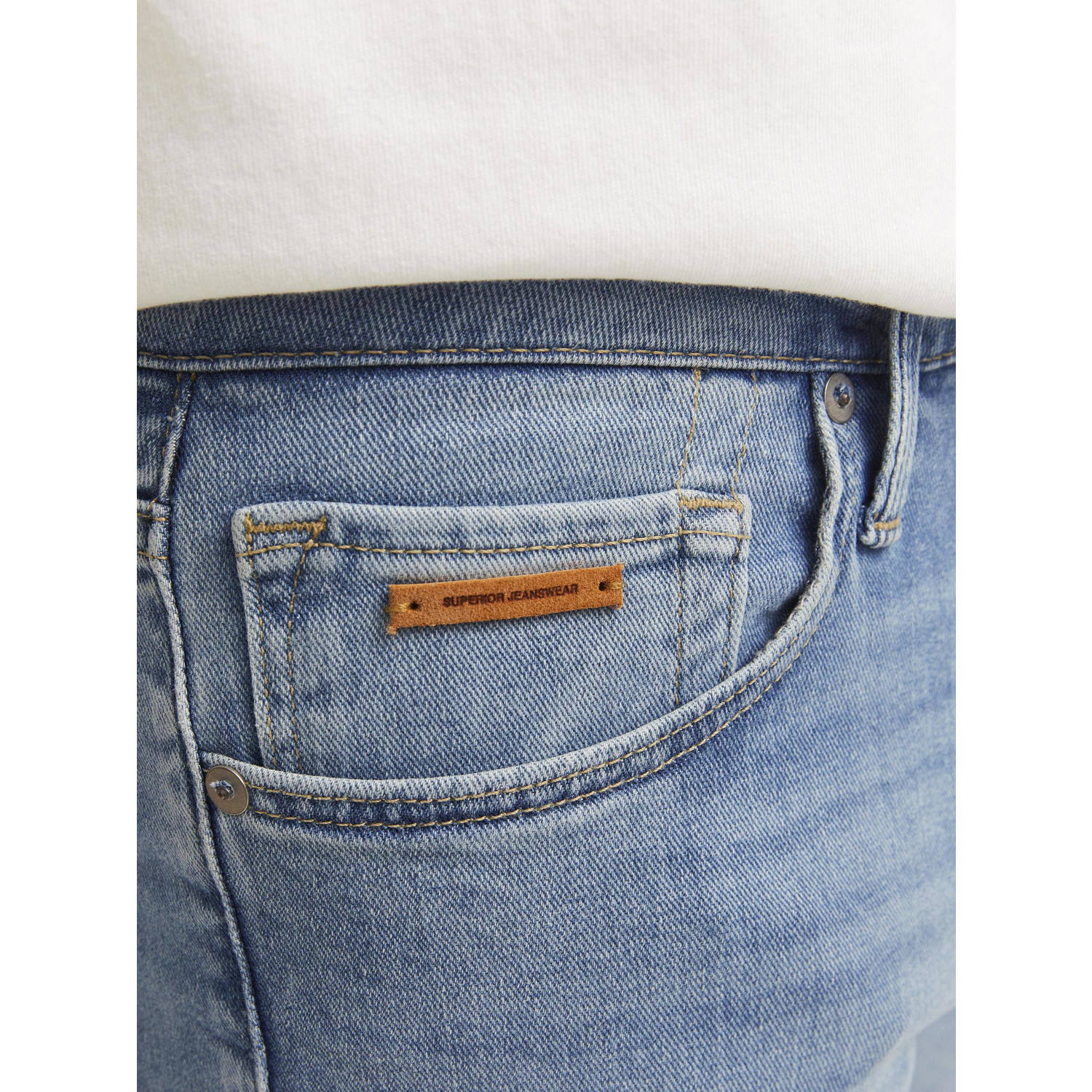 JACK & JONES JEANS INTELLIGENCE skinny jeans JJILIAM JJEVAN blue denim