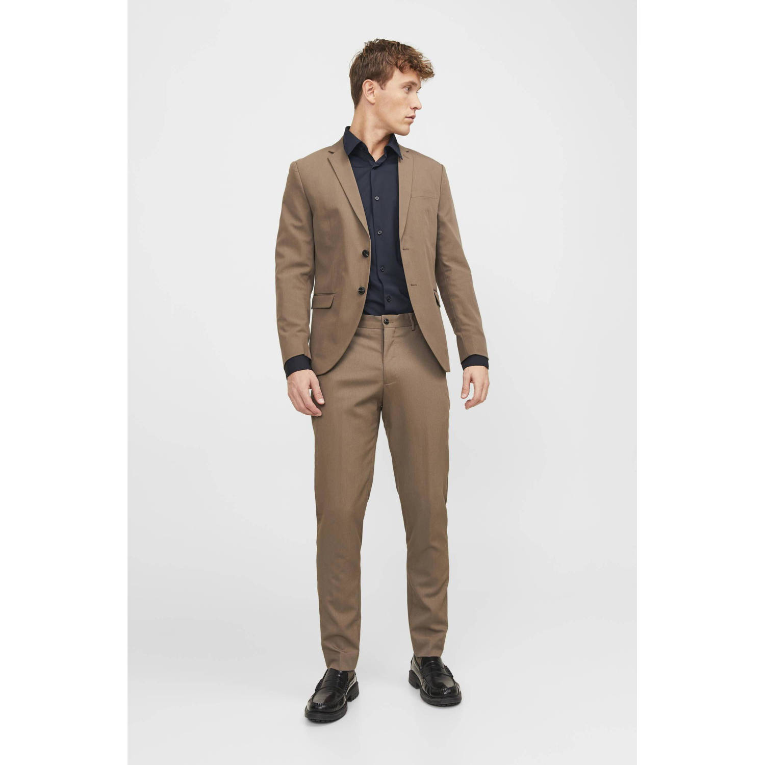 JACK & JONES PREMIUM slim fit overhemd JPRBLAACTIVE zwart