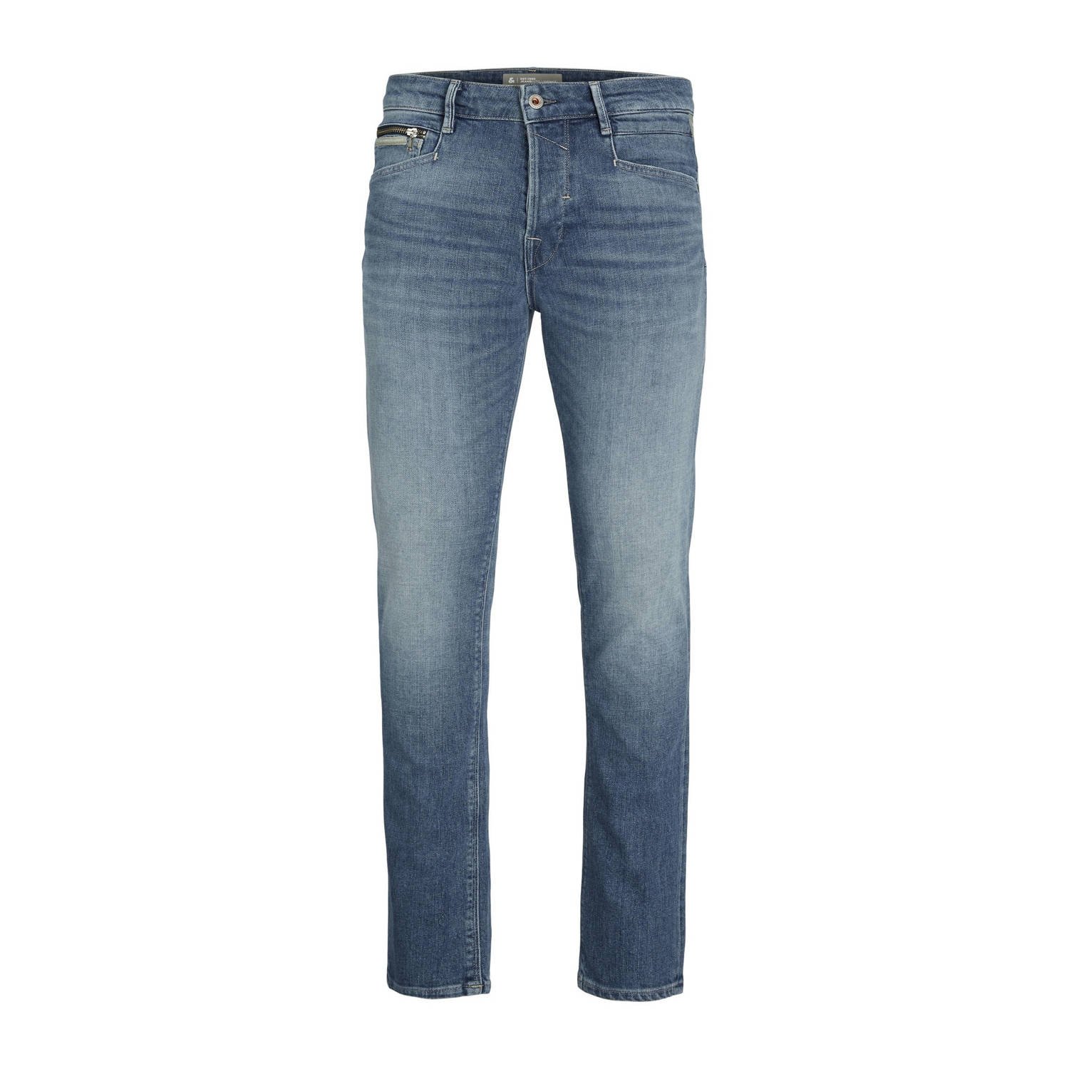 JACK & JONES JEANS INTELLIGENCE tapered fit jeans JJIMIKE JJBLADE 116 sn light blue denim