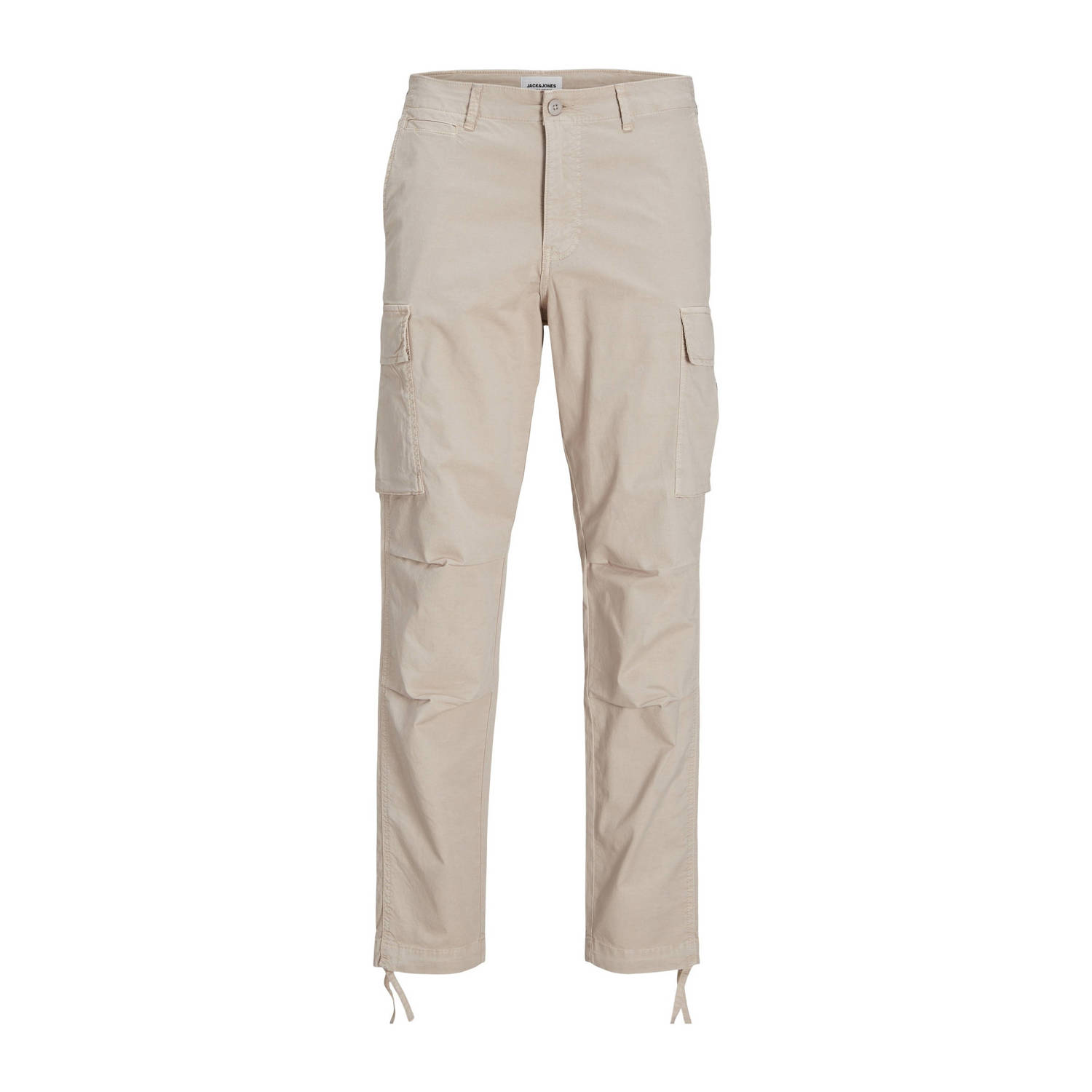 JACK & JONES PANTS STUDIO tapered fit cargo broek JPSTACE JJTUCKER lichtgrijs